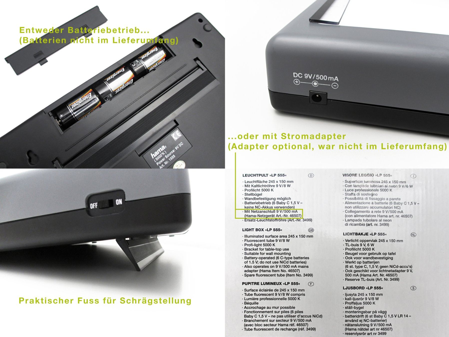 Laboratorio & Camera oscura: Hama LIGHTBOX LP-555 Professional – Nuovo (secondo la descrizione) da Winterthur venduto da Nooitgedagt 5