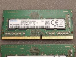 8GB DDR4 Samsung RAM SO-DIMM 2400 Notebok MacBook