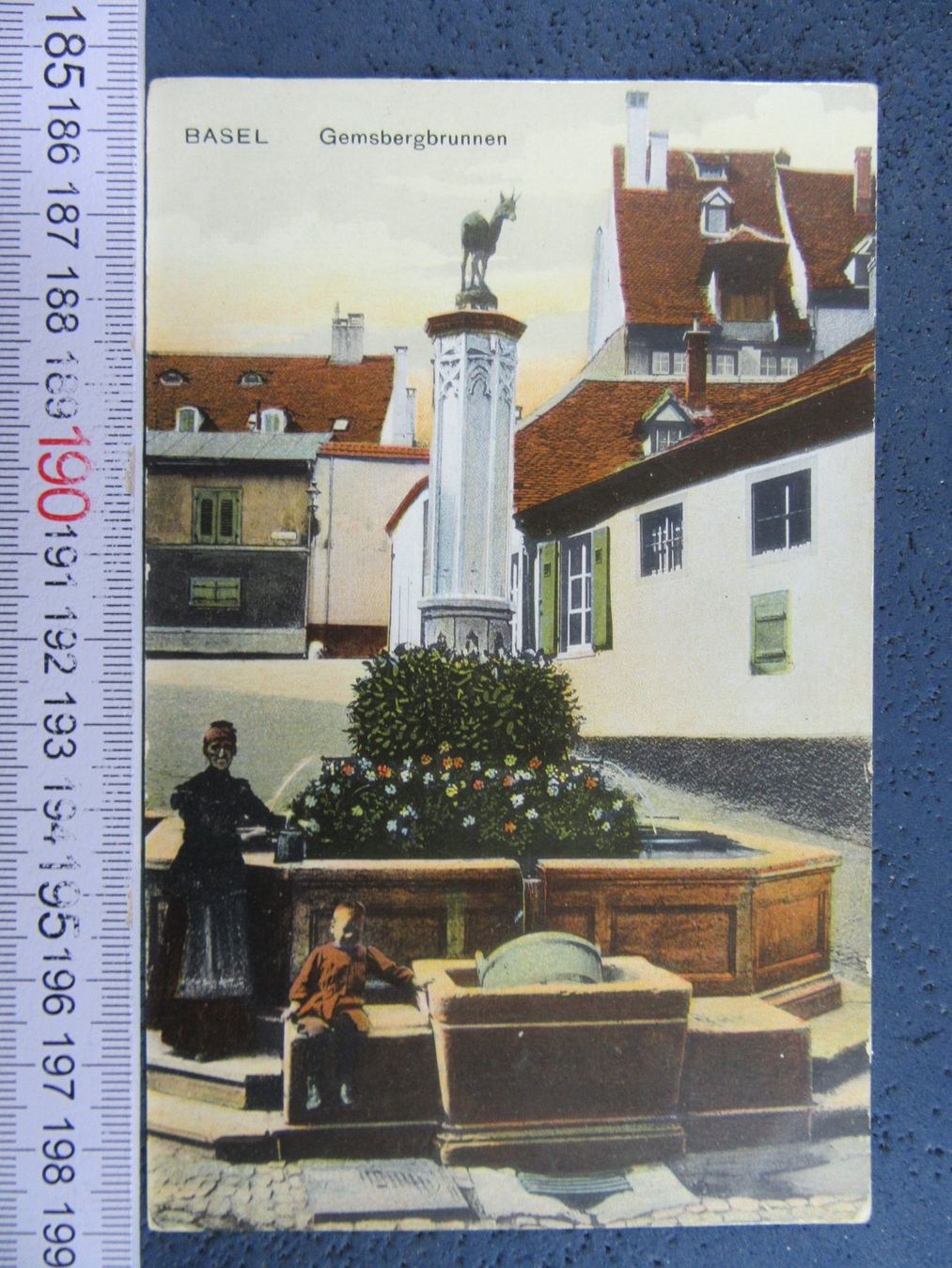 Cartes postales: BASEL GEMSBERG-BRUNNEN BELEBT AK-BS – D'occasion à Ettingen par Hausi4711