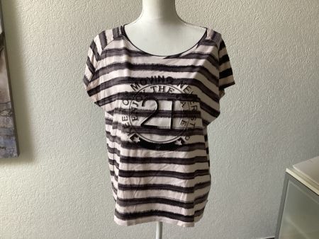 Monari schönes Damen T-Shirt gestreift Gr. 40 guter Zustand