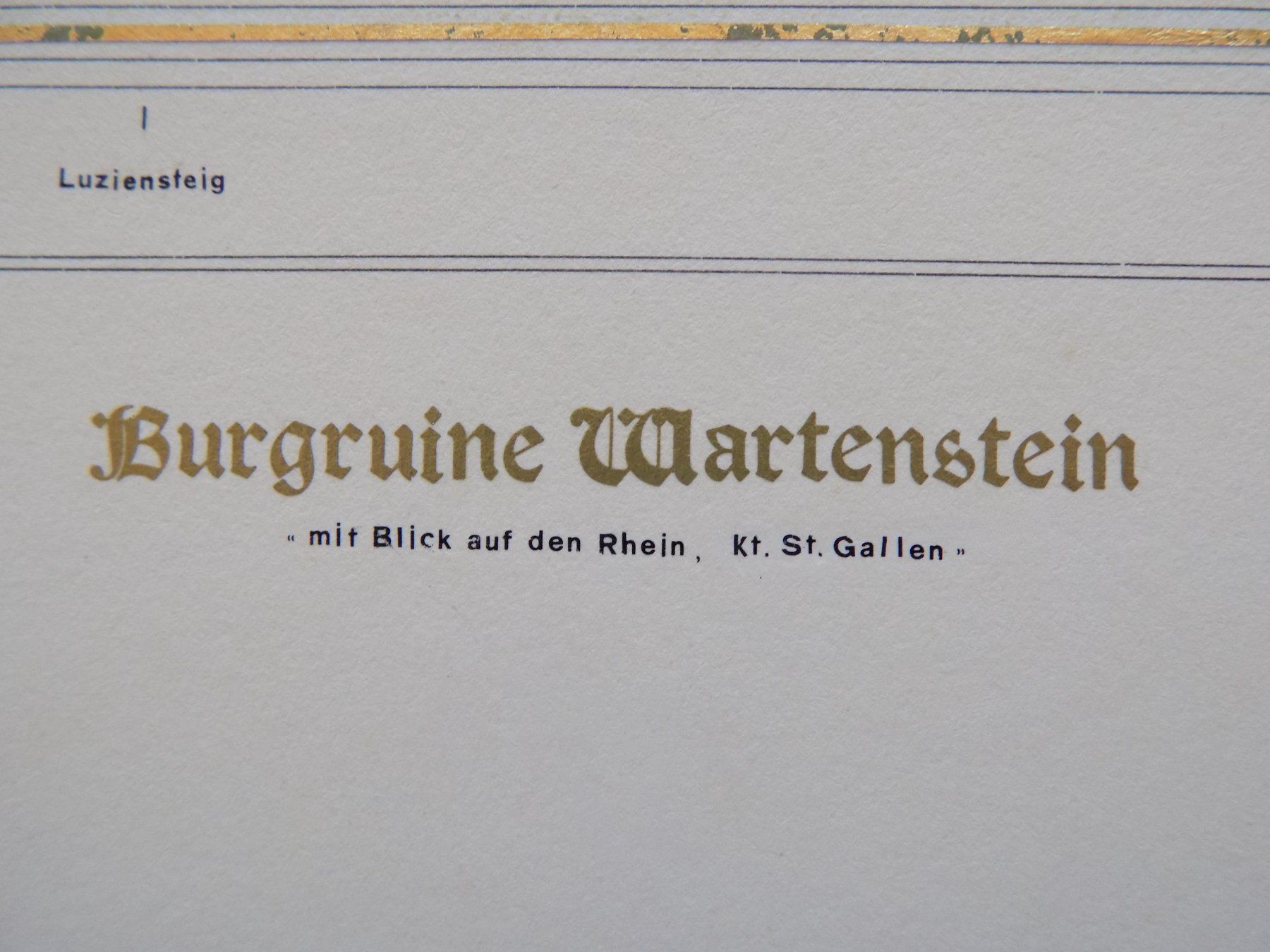 Incisioni: Burgruine Wartenstein – Usato da Risch venduto da Rischli15 2