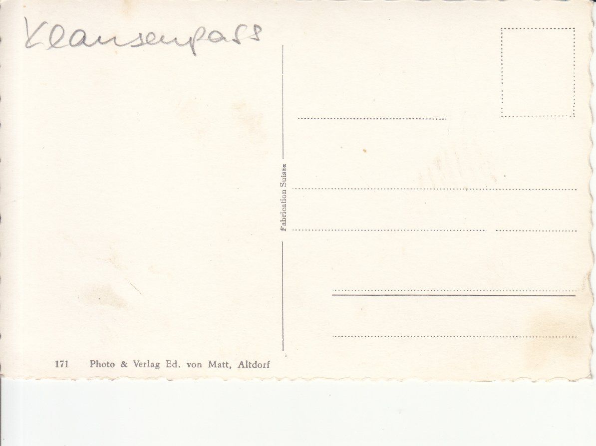 Ansichtskarten: Schächentaler Windgällen ca. 1940 – Gebraucht aus Bürglen TG von StampGraf 1