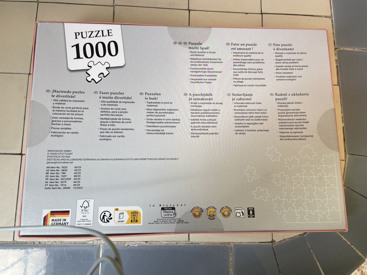 Puzzle: Puzzle 1000 pezzi "Tramonto tropicale" nuovo – Nuovo e nell'imballaggio originale da Cagiallo venduto da Misschiacci- 1