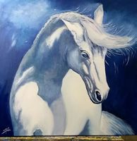 - Italienisches Gemälde - 50x50cm