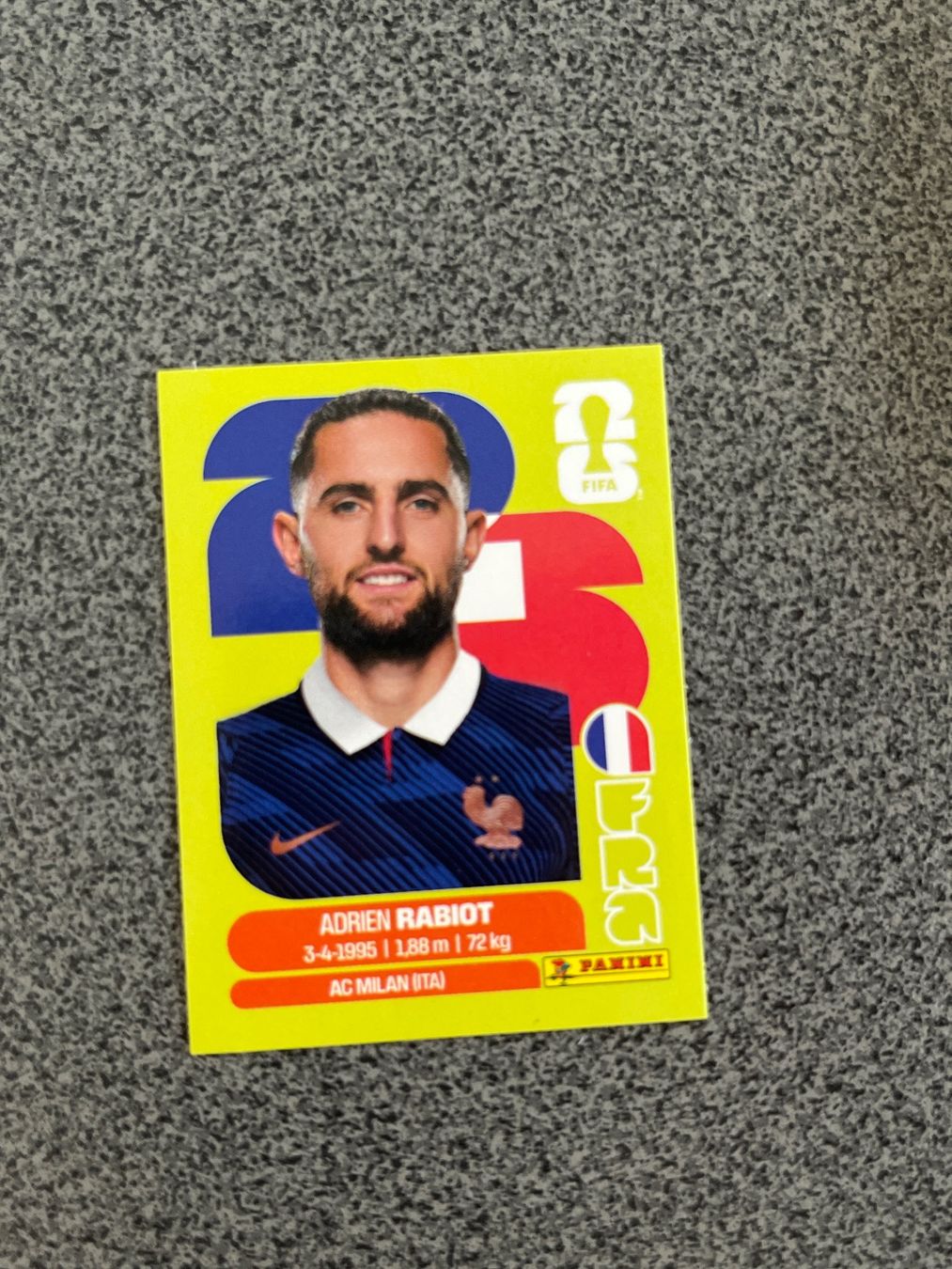 Panini Carte collezionabili: Panini WM26 Adrien Rabiot FRA  12 – Usato da Au ZH venduto da Paninifieber26