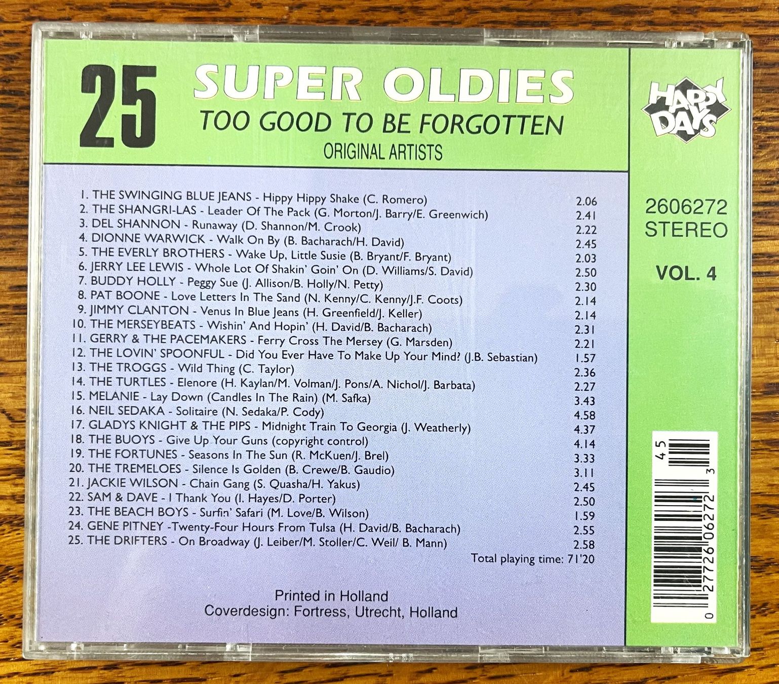 CD: SUPER OLDIES ORIGINAL ARTISTS - VOL 4 - CD – Usato da Oftringen venduto da Vucki 1