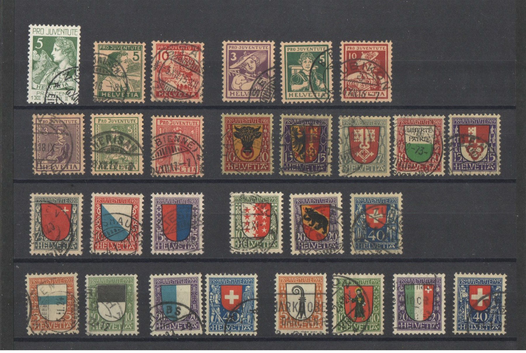 Alle Briefmarken: Pro Juventute – Gebraucht aus Echichens von mullerch