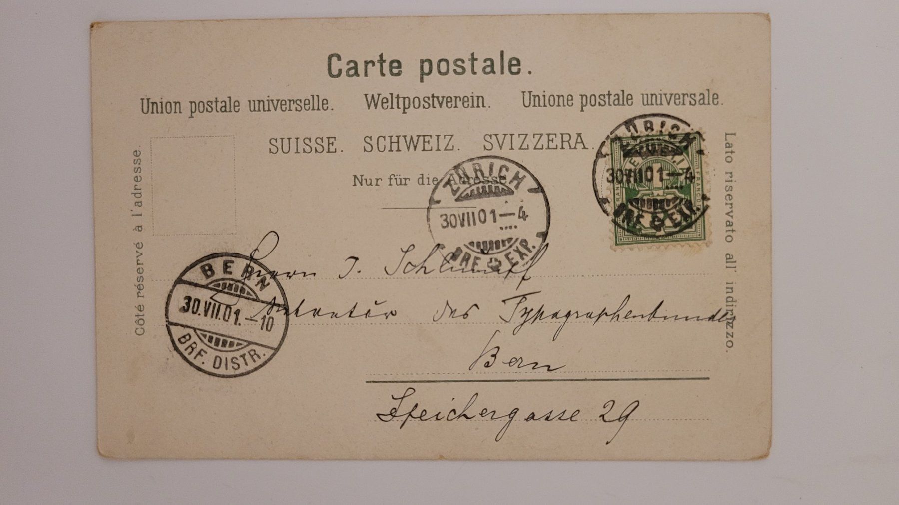 Cartoline postali: Erlenbach ZH 1901  Wirtschaft Pflugstein R3 – Usato da nunningen venduto da mic_88k2 1
