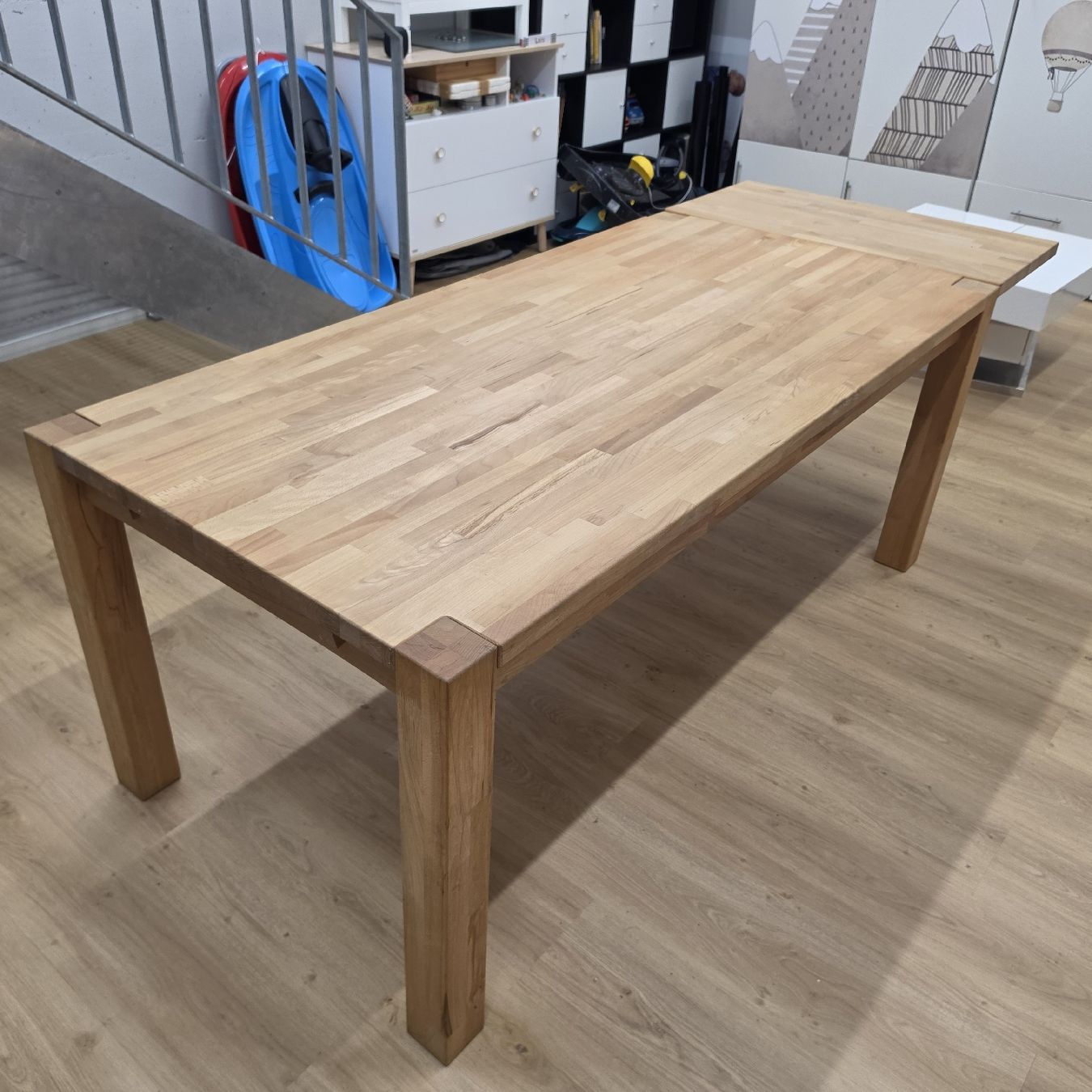 Tavoli: Massiver Holztisch 180cm, mit Verlängerung 225 cm – Usato da St. Gallen venduto da baenziger27 2