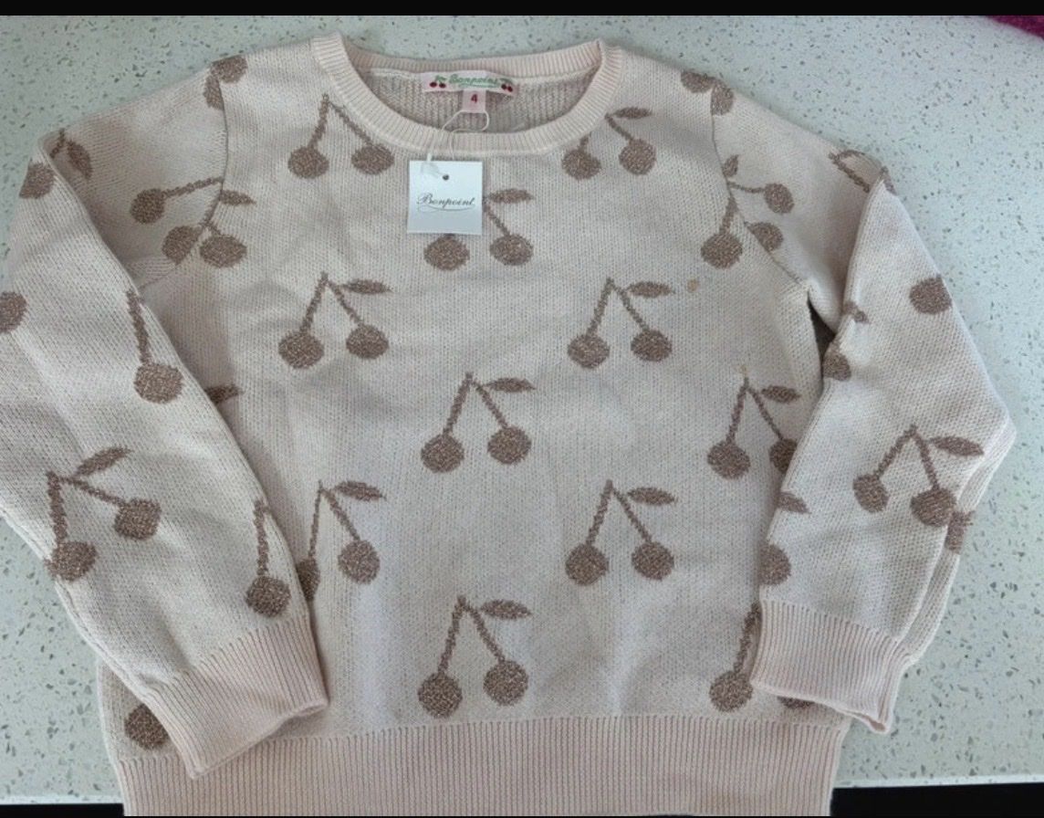 Bonpoint Pullover & Sweatshirts: Bonpoint cherry sweater size 4y – Neu (gemäss Beschreibung) aus Yverdon-les-Bains von pen_bbz8