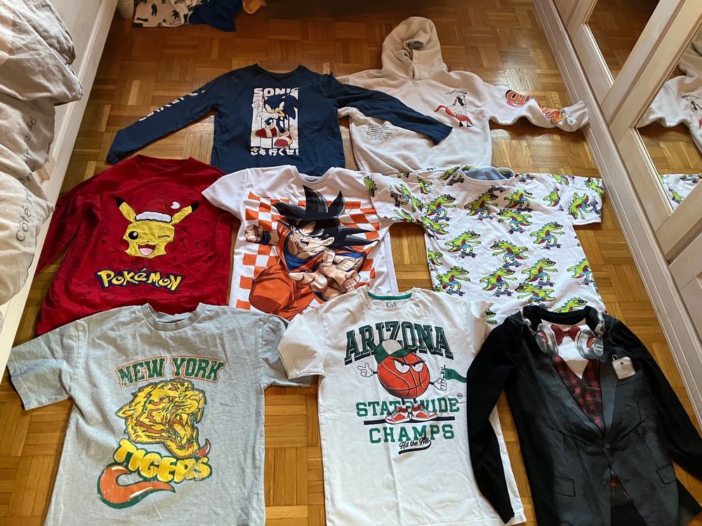 Lot v tements gar on 146 152 Pok mon Sonic DBZ Naruto Kaufen auf