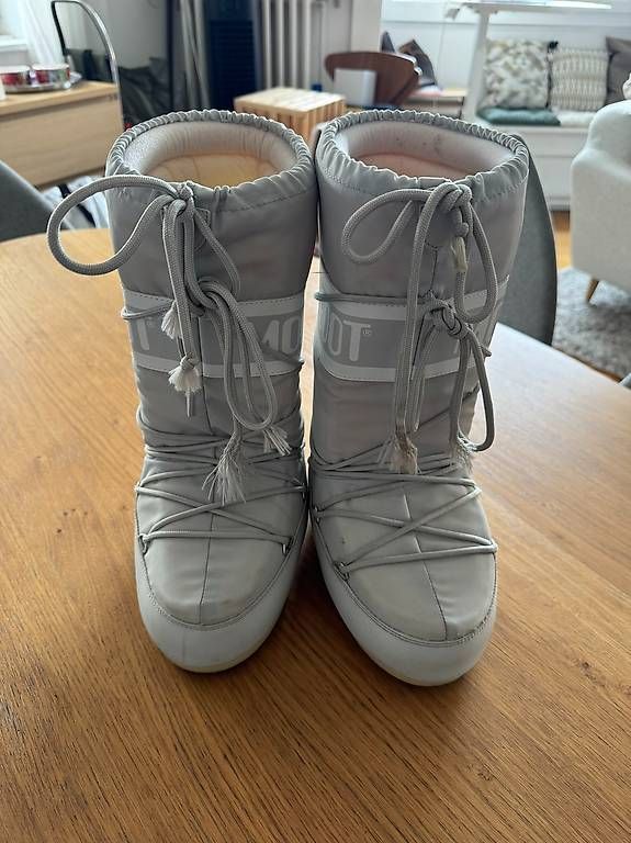 Scarpe da donna: Moon Boot Icon Nylon gris clair  taille 3538 – Usato da Geneve venduto da cilou79 4