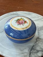 Schmuck Dose Nymphenburg Porzellan handbemalt Himmelblau