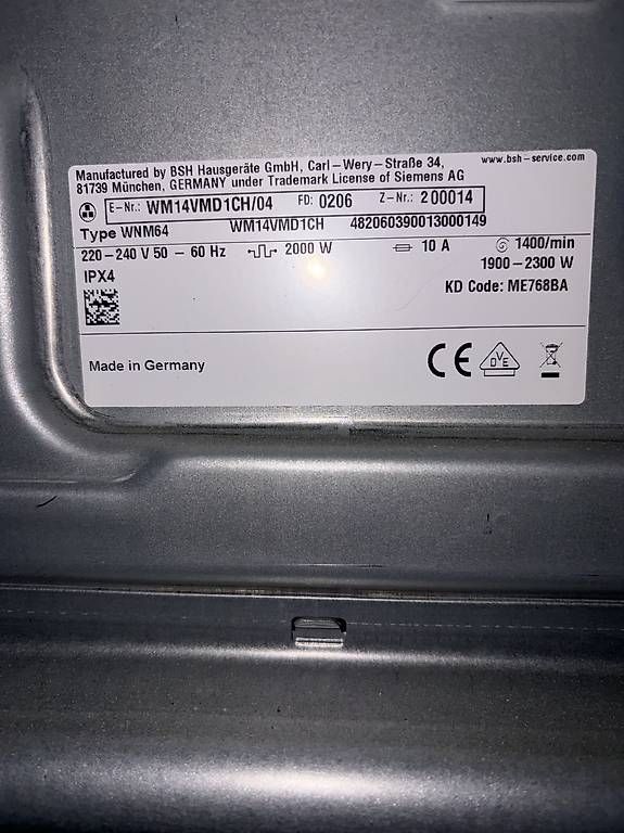 Waschmaschinen: Waschmaschine Siemens – Gebraucht aus Niederwil SO von lenchen17 3