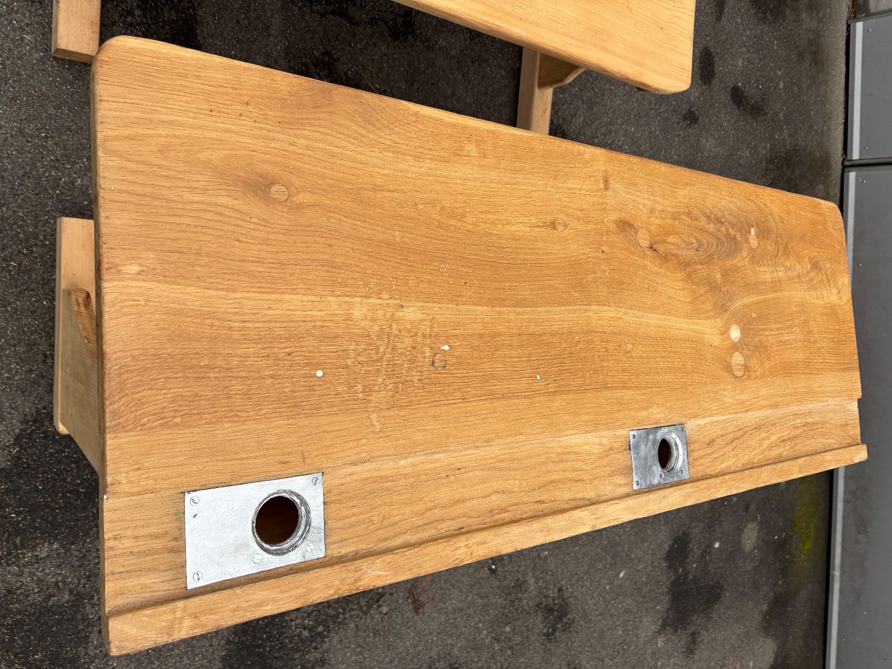 Scrivanie: Alte Schulbank / Pult mit Sitzbank – Usato da Romanshorn venduto da Krischan 6