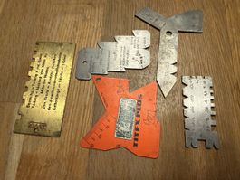 Konvolut Lehren, Schablonen Werkzeug