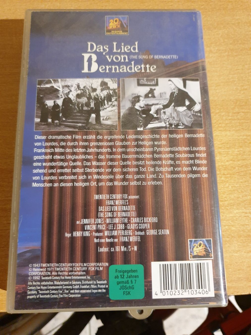 Alle VHS: "Das Lied von Bernadette" VHS Klassiker – Gebraucht aus Kulmerau von fel_r5fj 1
