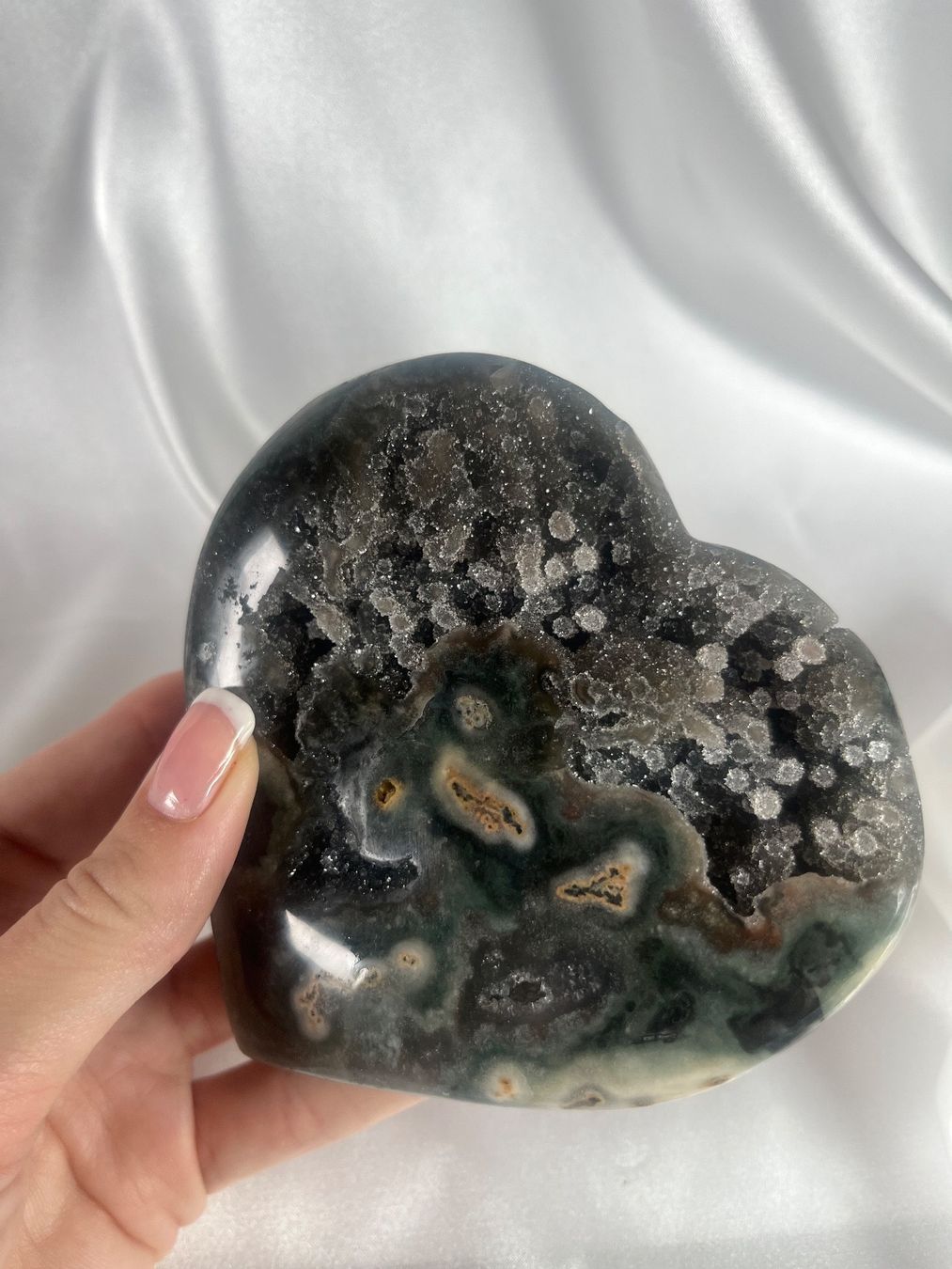 Minerali & Pietre curative: Amethyst Herz mit Stalaktiten – Nuovo e nell'imballaggio originale da Zürich venduto da unique2010 6