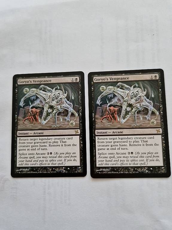 Carte collezionabili: Magic the Gathering 2x Goryo's Vengeance – Usato da Sennhof venduto da Thorgal77