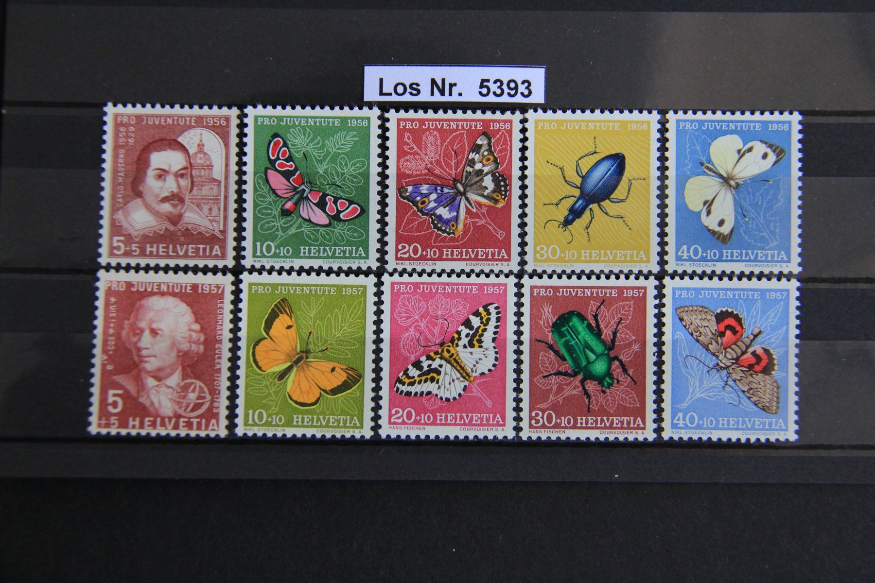 Tous les timbres: PJ 1956 + 57 Serien Postfrisch                      Los 5393 – Neuf (Voir description) à Volken par jukon65