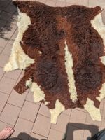 Echtes Kuhfell, Braun-Weiss, 200 x 180 cm (rustikale Deko)