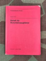 Reglement 61.9 d, Behelf für Motorfahrzeugführer, 1986