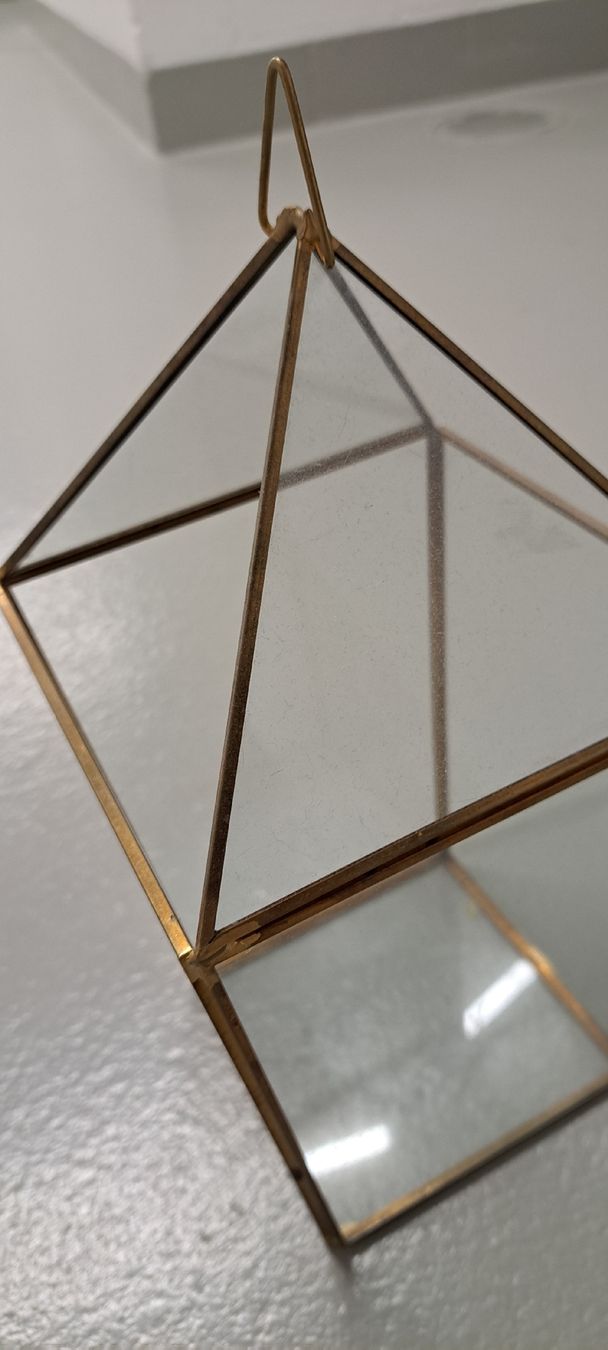 Alle Dekorationen: Laterne Glas goldig – Gebraucht aus Glattfelden von Schuggi_21 1