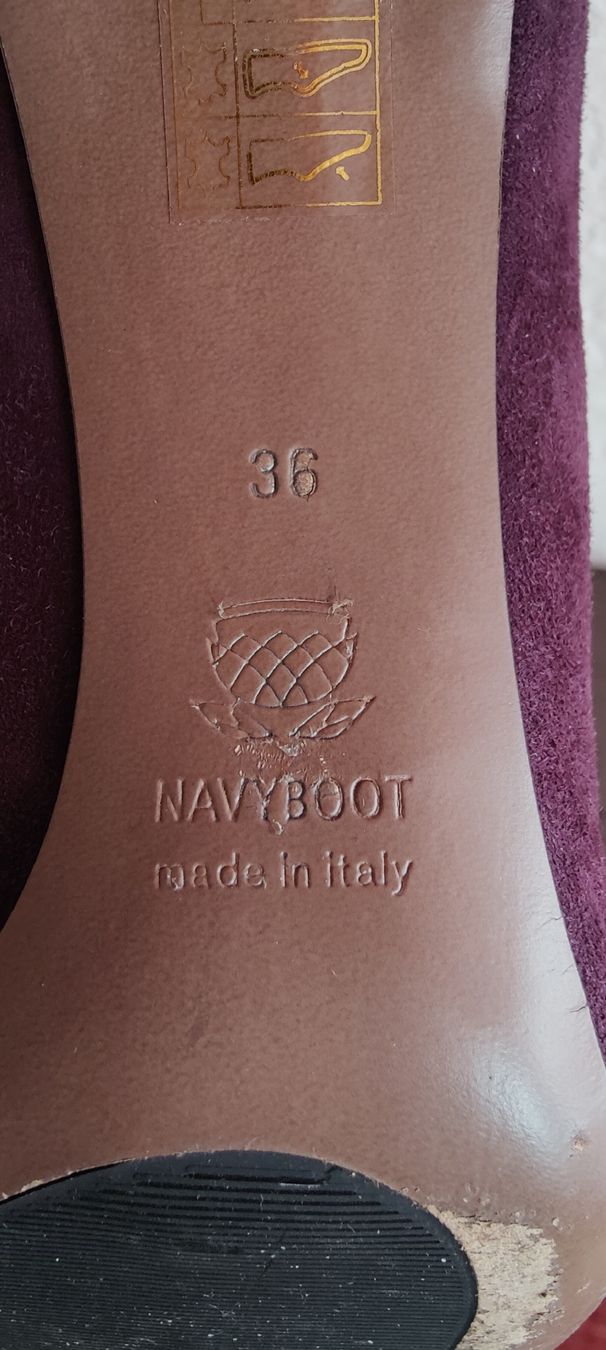 Navyboot Scarpe da donna: Navyboot Pumps Wildleder Bordeaux Grösse 36 – Usato da Bern venduto da Aliloli 4