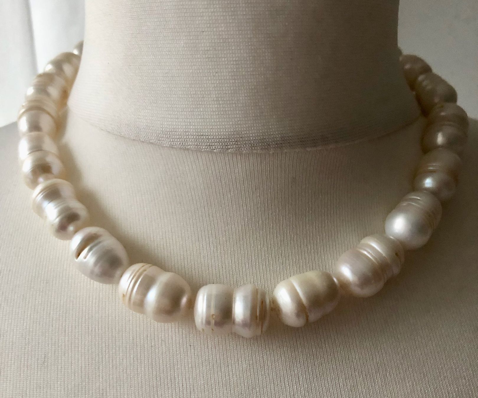 Ketten: NEU: weisse Echtperlenkette, Halskette, Perlenkette, Collier – Neu (gemäss Beschreibung) aus Zürich von aboxi