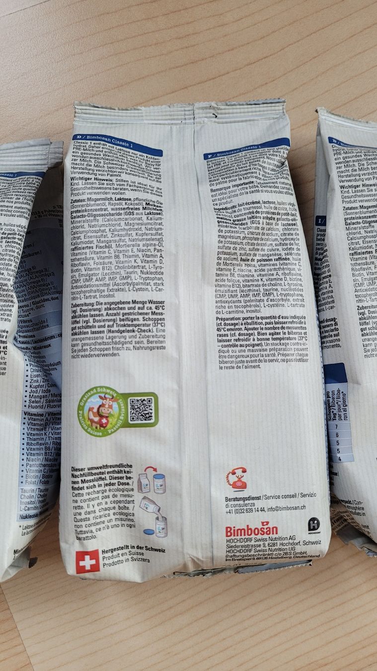 Bimbosan Lebensmittel & Spezialitäten: Bimbosan Classic 1 3x400g neu – Neu und originalverpackt aus Wattwil von JosuaSchneider 3