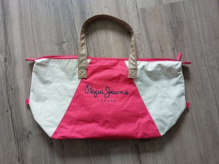 Pepe Jeans Shopper Bag, Top Zustand, Pink/Beige, Sommer