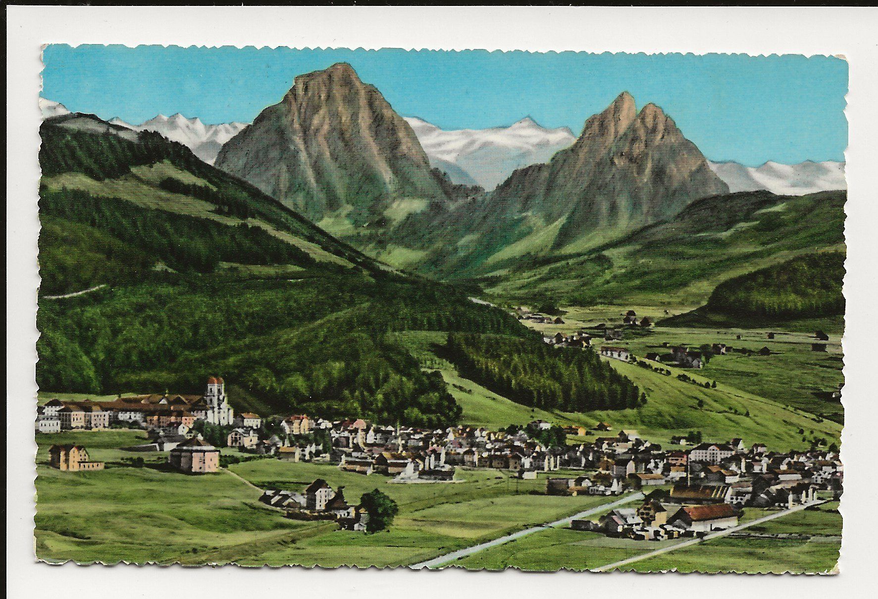 Ansichtskarten: AK ca.1950 Einsiedeln und die Mythen – Gebraucht aus Greifensee von 315WDO