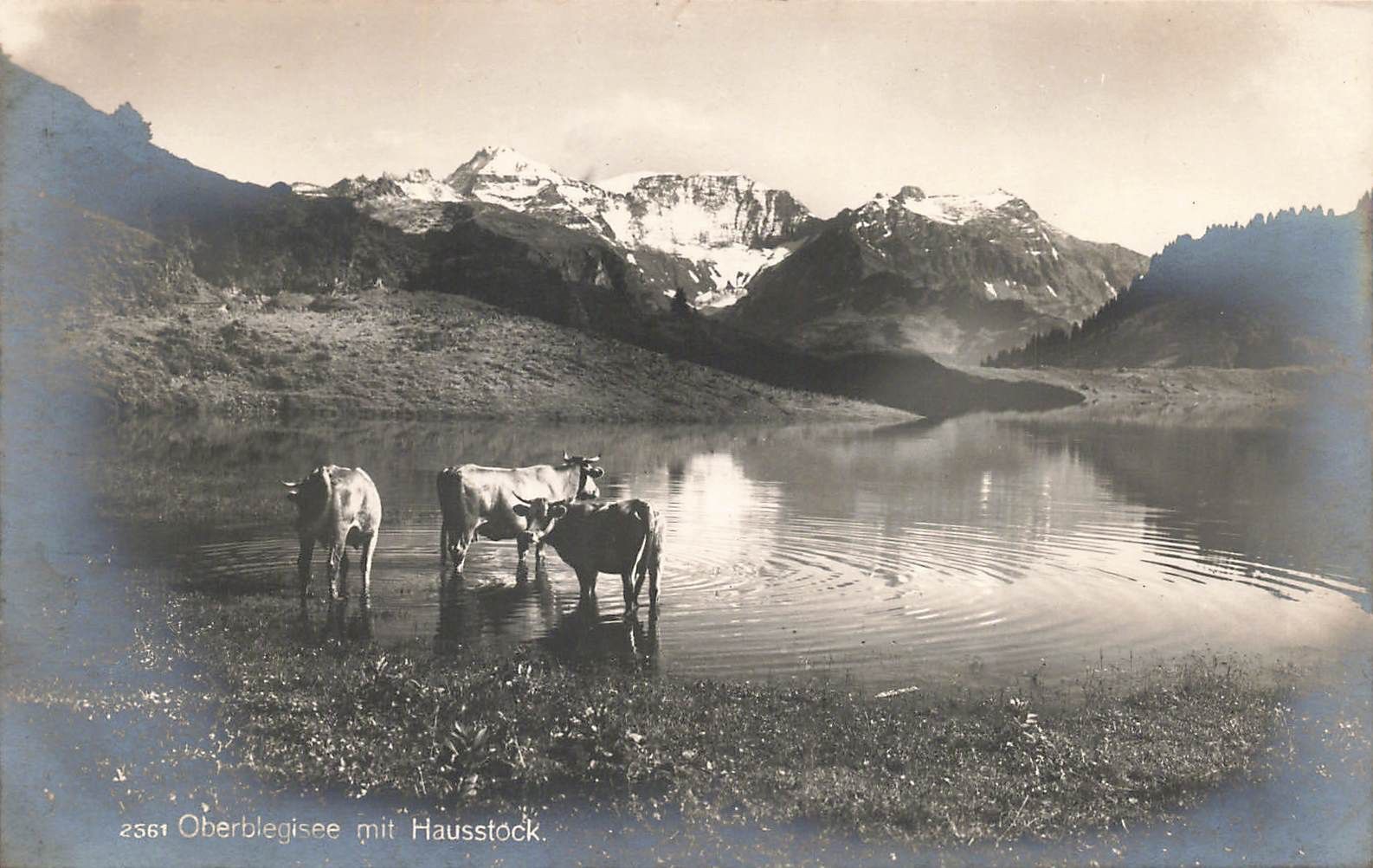 Cartoline postali: Oberblegisee mit Hausstock (Glarus GL) – Usato da Biasca venduto da Blenio71
