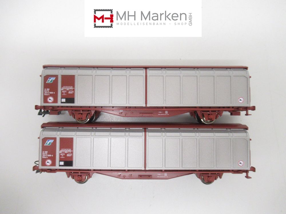 Roco 66600 2er Set Schiebewandwagen Himrrs der FS Italien H0 (Gebraucht ...