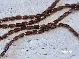 Glasperlen mit Goldrand - DIY, Schmuck, Handarbeit, Kreativ