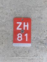 Velonummer ZH 81