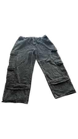Coole Jeans Cargo Hosen im Vintage Wash Look Grösse 4XL
