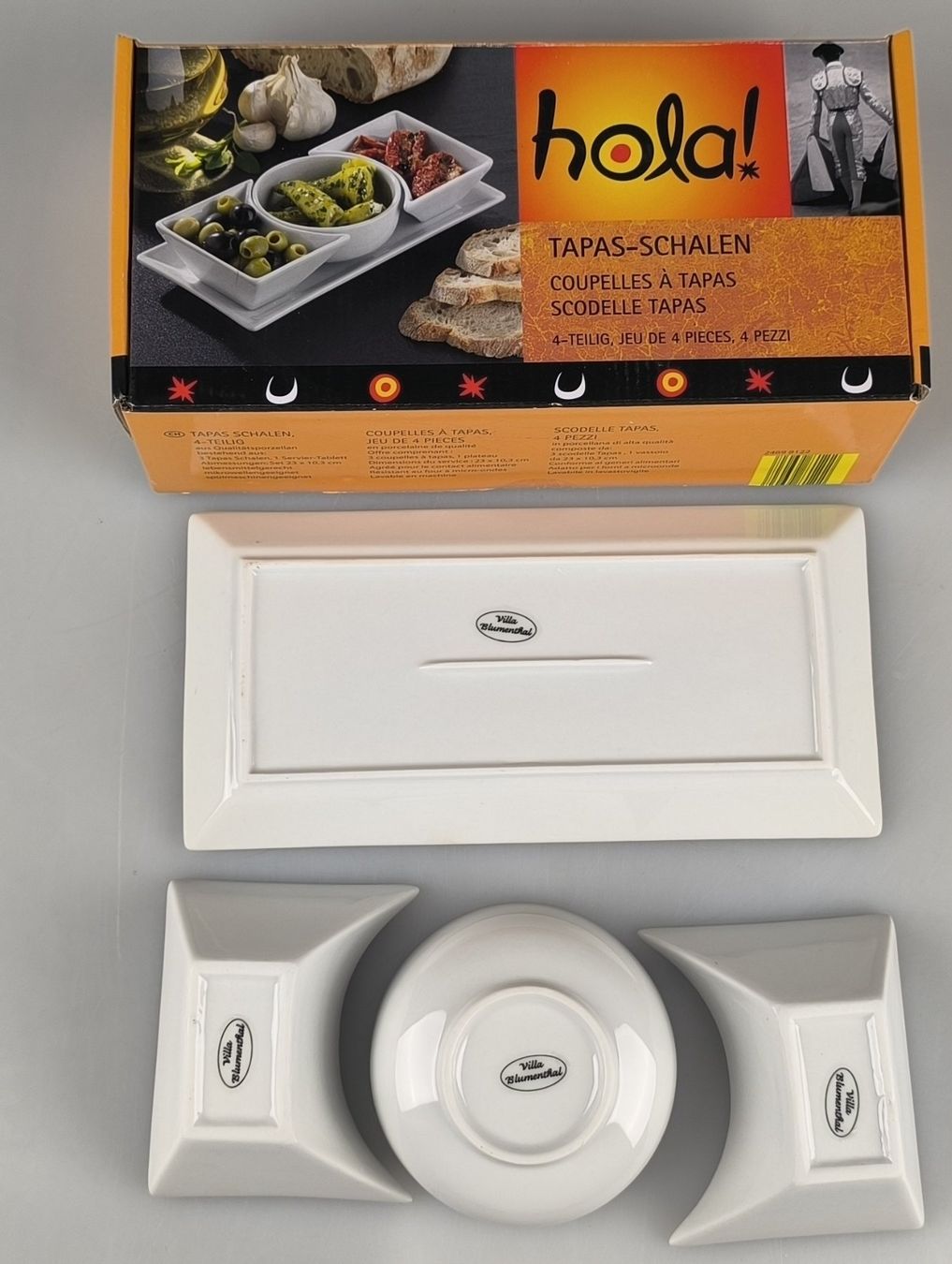 Set di piatti: 4-teiligen Tapas-Schalen-Sets – Usato da Rüti ZH venduto da Restwert_Rueti_ZH 2