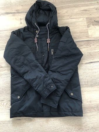 Winterjacke mit Kapuze Indigo Grösse S