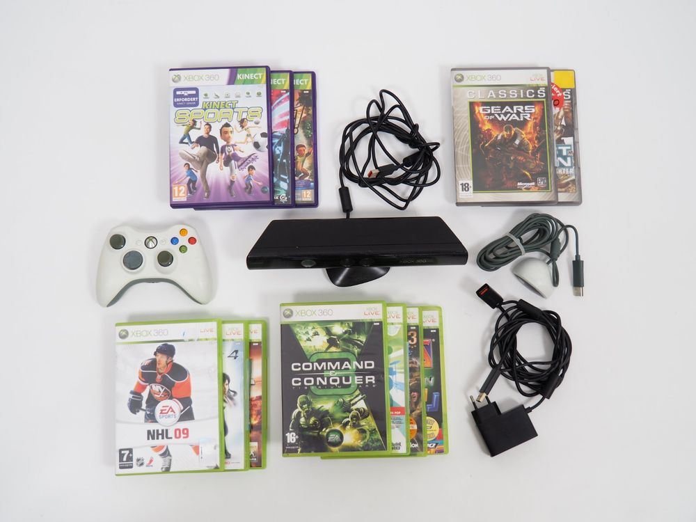 Set mit Games, Kinect Kamera /Controller XBOX 360 (24041547) (Defekt ...