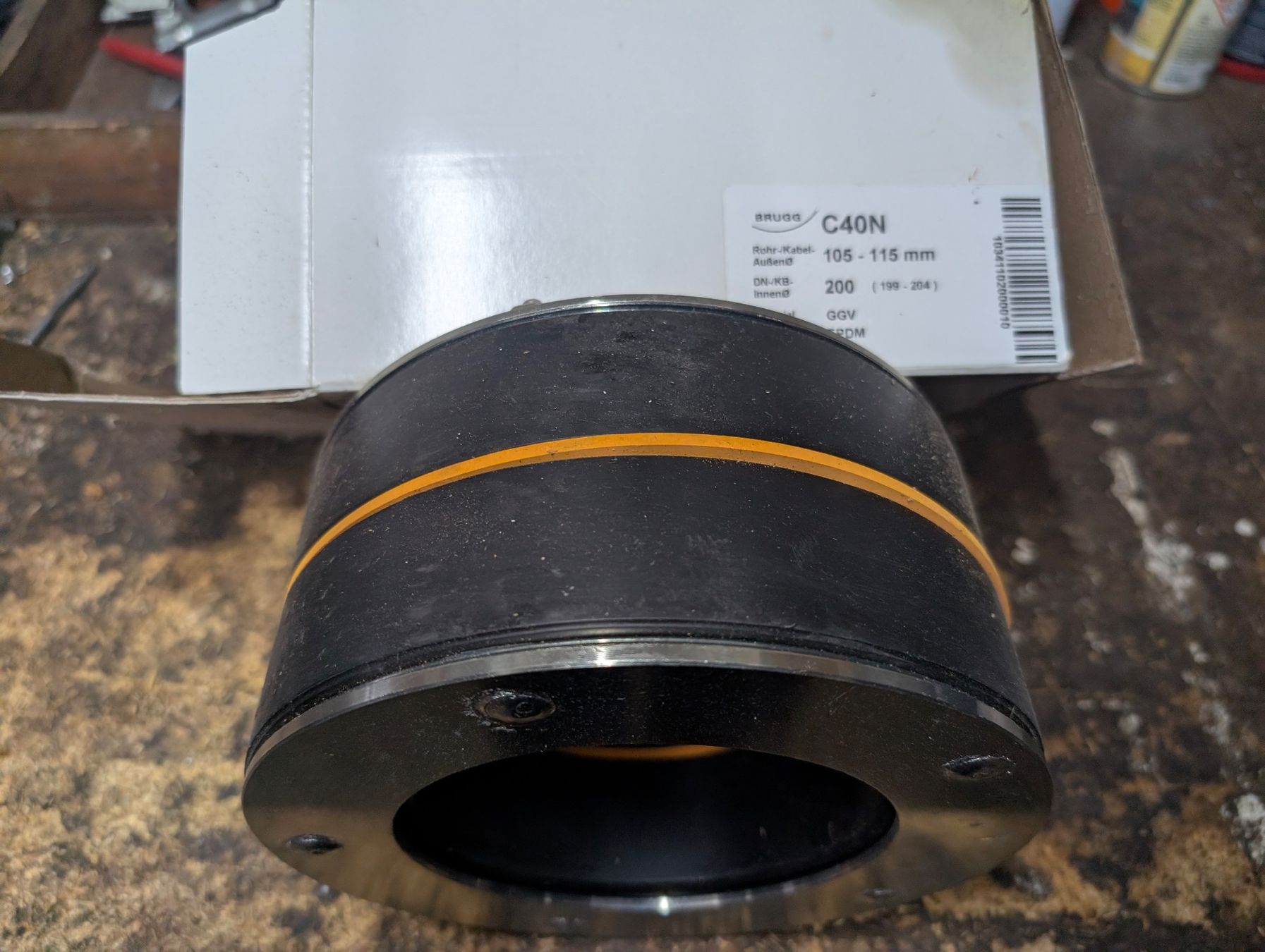 Sanitari: Brugger Pipes «Calpex Mauerdichtring – Nuovo e nell'imballaggio originale da Oberburg venduto da Tanneneuhus