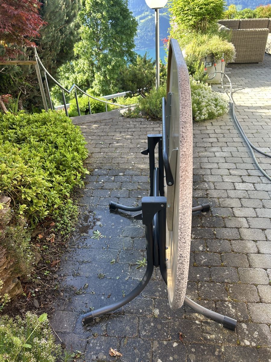 Tavoli: Ovaler Gartentisch mit klappbarer Tischplatte  – Usato da Beatenberg venduto da buy2you 3
