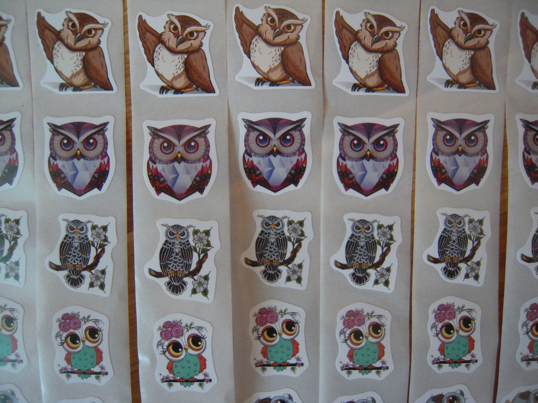 Sticker: 100 Neue Eulen Sticker (Aufkleber) – Nuovo e nell'imballaggio originale da Uzwil venduto da visions77 5