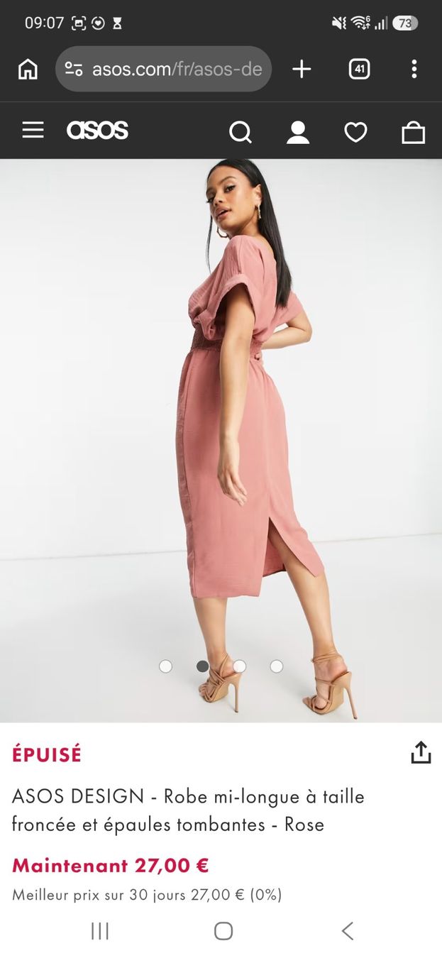 Asos Kleider: Robe ASOS design rose taille EU 38 – Neu (gemäss Beschreibung) aus Neuchâtel von FloKo88 6