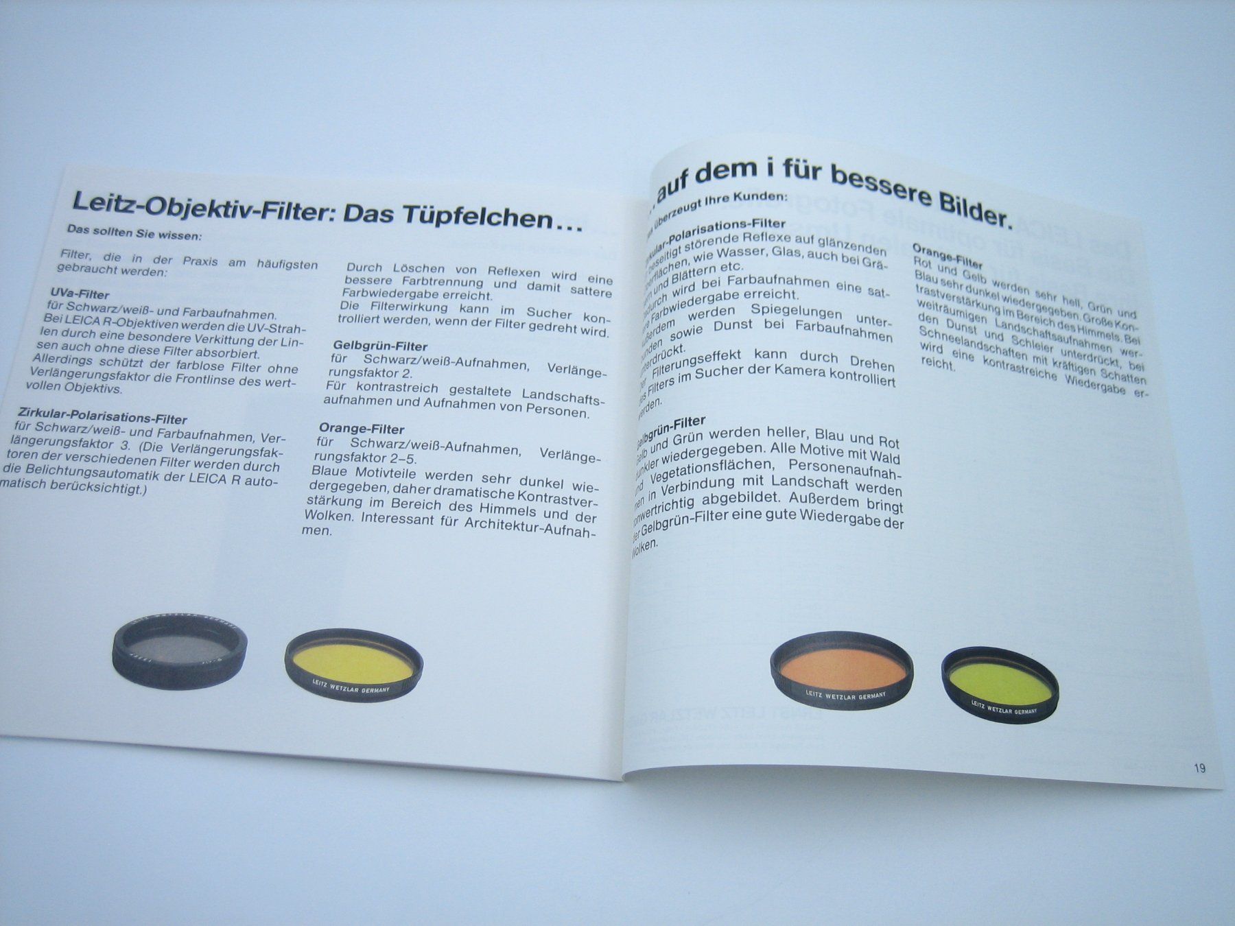 Leica Documenti: Leica R-Objektive alter Prospekt/Katalog – Usato da Zürich venduto da Tomi118 8