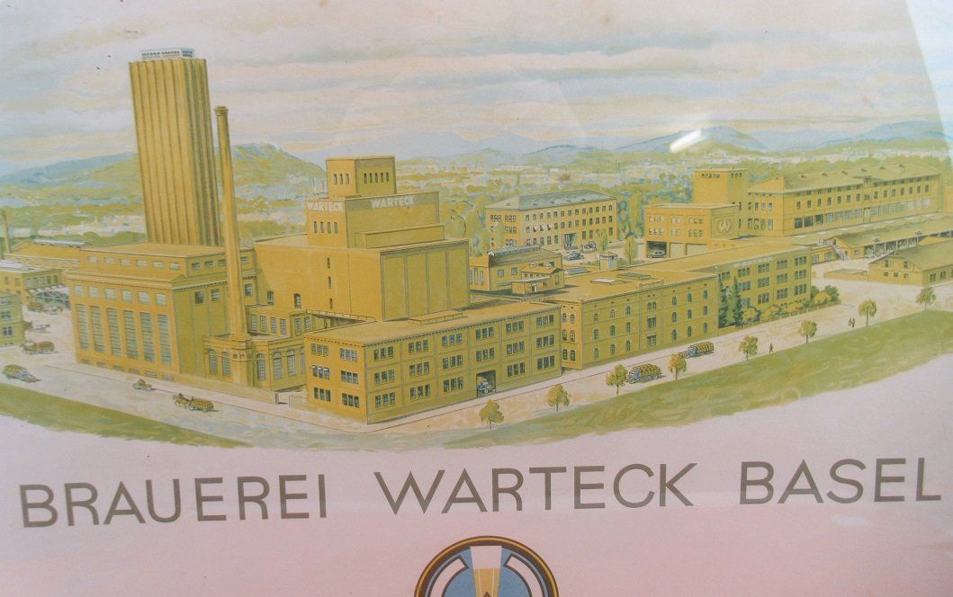 Poster & Bilder: Werbebild Warteck Brauerei Basel um 1930 – Gebraucht aus Flums von Flumsantik 1