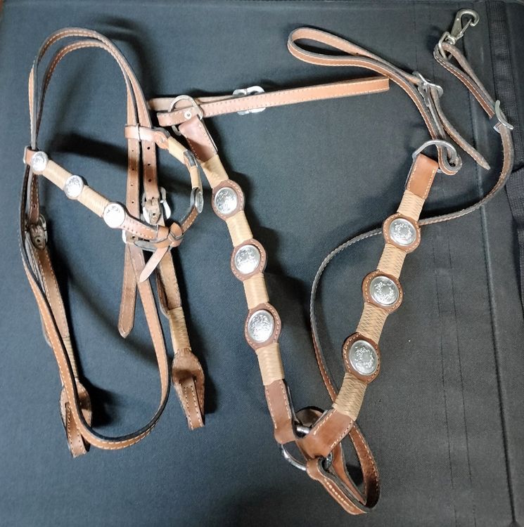 Westernzaum Bend Quick Change Full - Lederzaum Mit Gebisswechsel