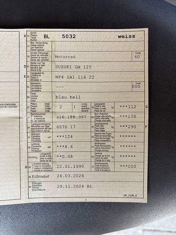 Suzuki Altro: Suzuki gn 125 – Usato da Zeiningen venduto da mat_yxt8 4