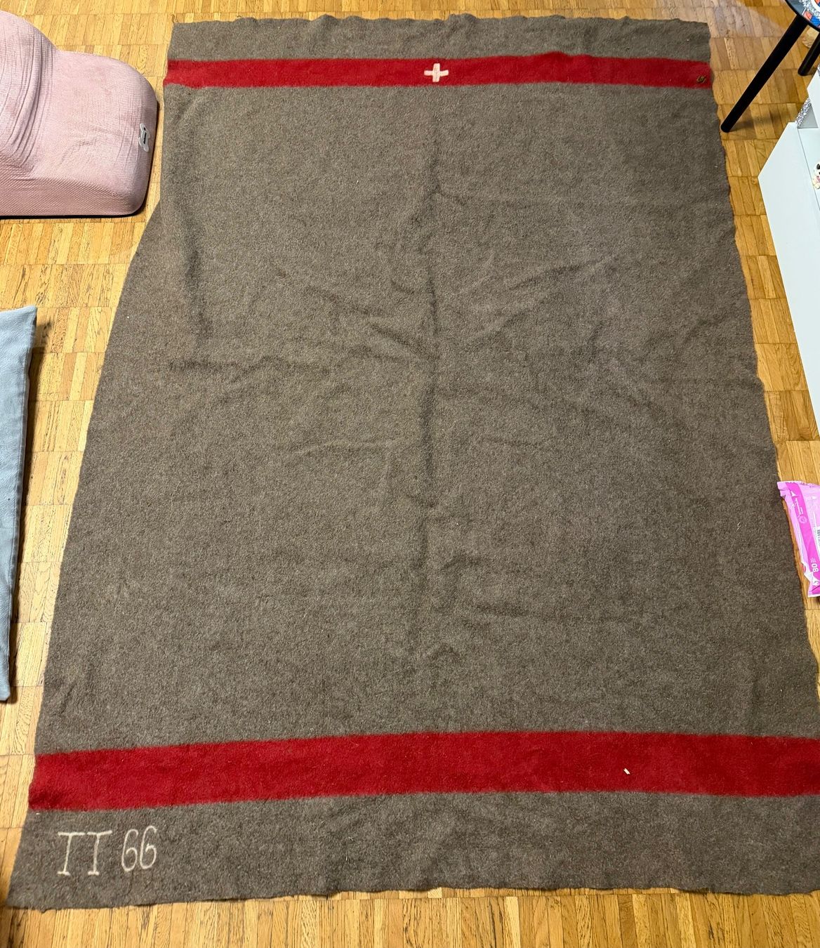 Schweizer Armee Coperte: Wolldecke Schweizer Armee original – Usato da monte carasso venduto da Chanel82
