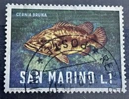 Briefmarke San Marino Fisch 1966